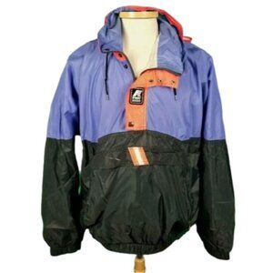 2000 XL Multi Color Vintage Rain Jacket K-Way
